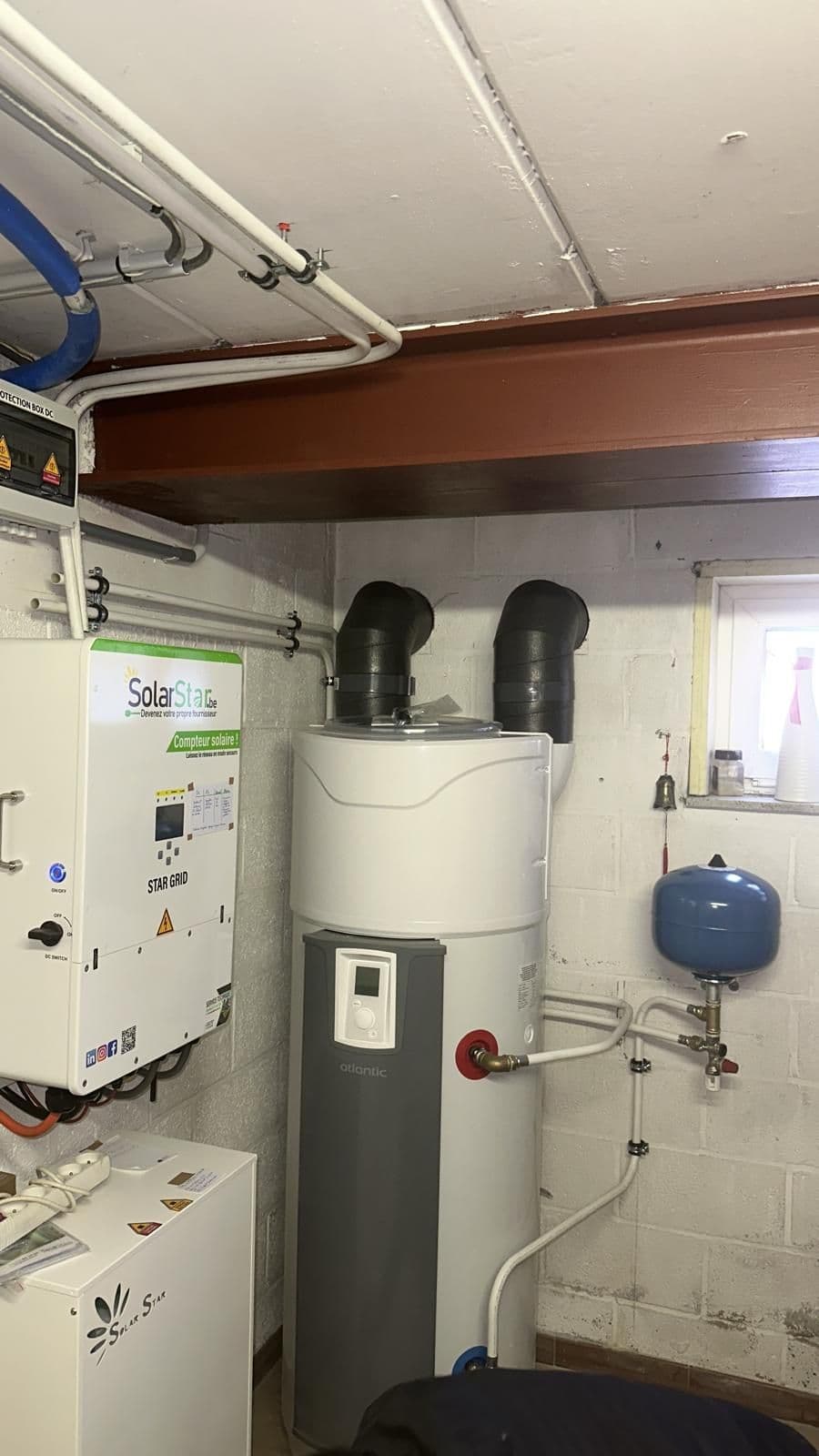 Chauffe-eau thermodynamique Atlantic avec compteur solaire